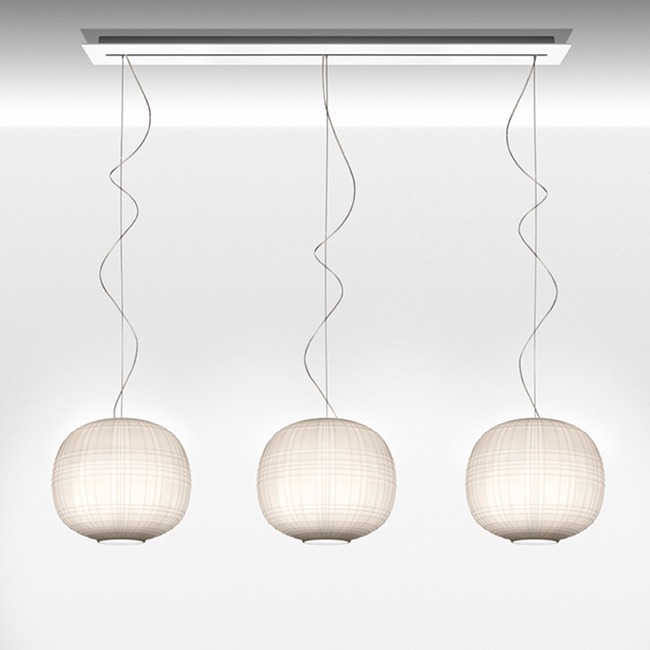 Tartan Linear Multi Light Pendant by Foscarini