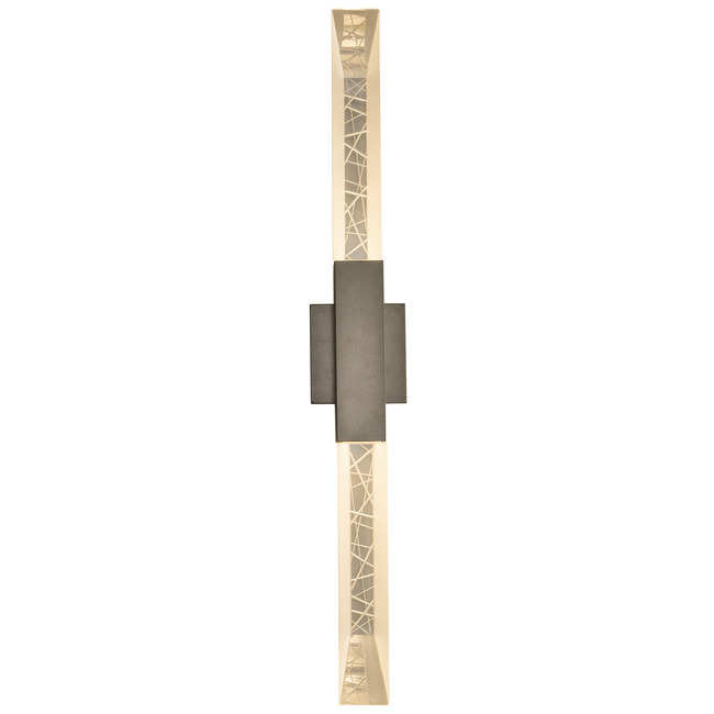 Refraction Double Outdoor Wall Sconce by Hubbardton Forge