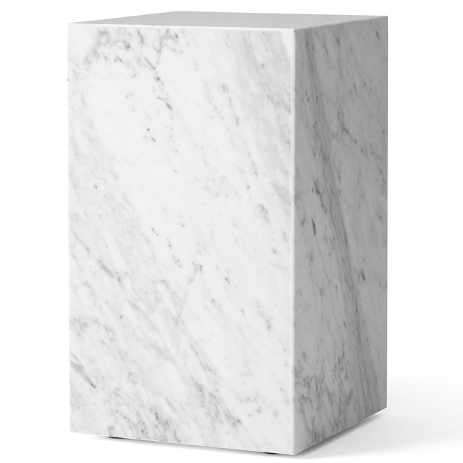Plinth Tall Marble Table by Audo Copenhagen