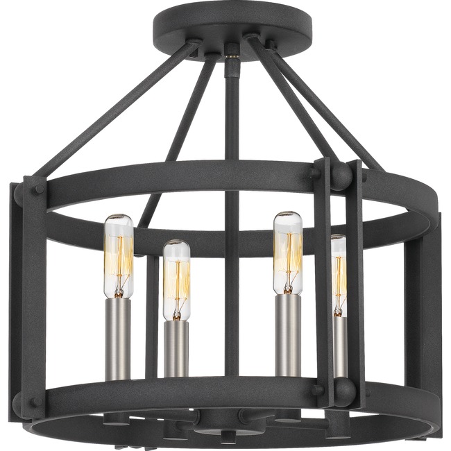 Victor Semi Flush Ceiling Light by Quoizel