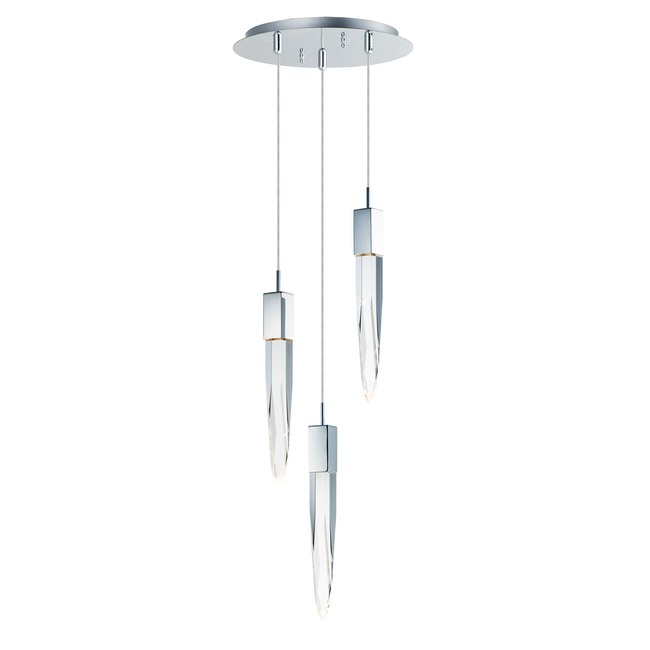 Quartz Round Multi Light Pendant by Et2
