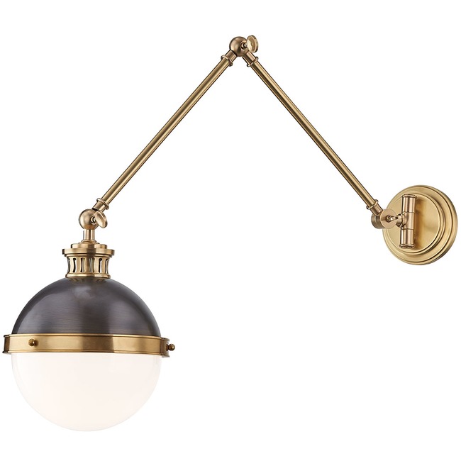 Latham Swing Arm Wall Sconce by Hudson Valley Lighting