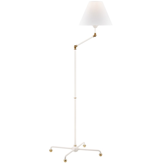 Classic No. 1 White Floor Lamp by Hudson Valley Lighting