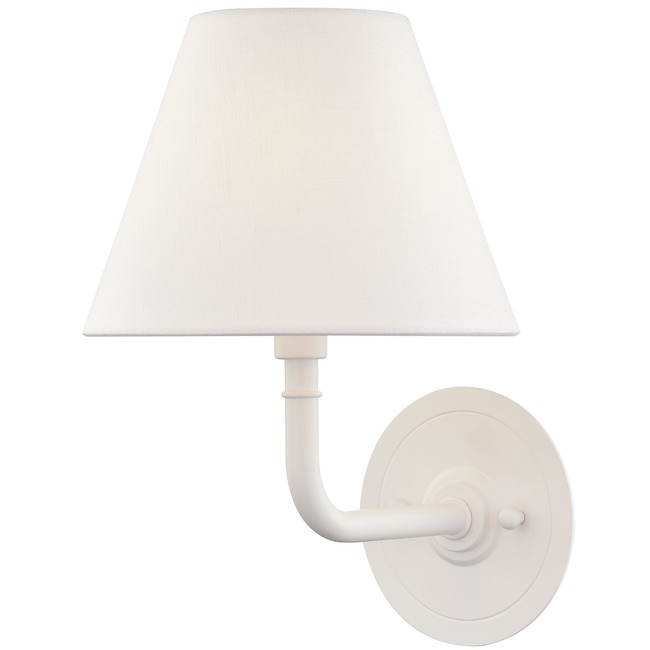 Signature No. 1 White Wall Sconce by Hudson Valley Lighting