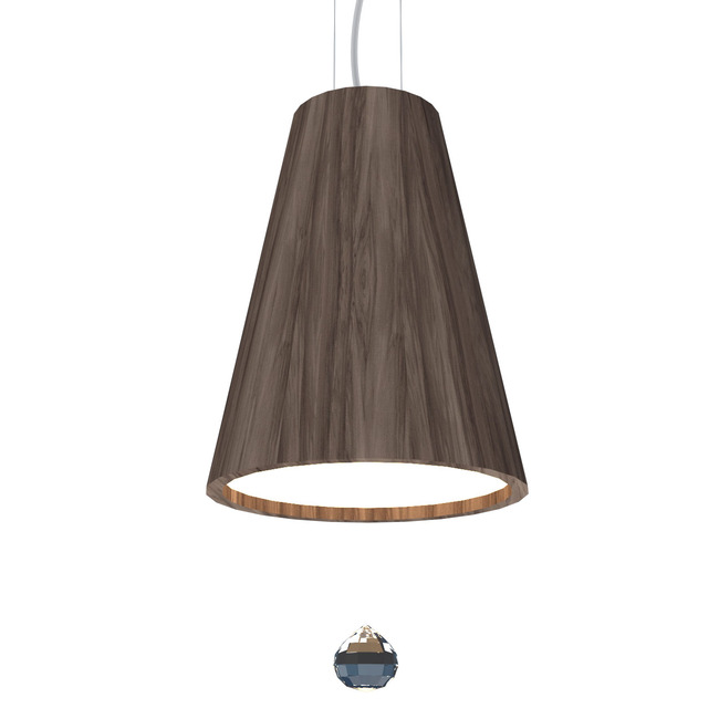 Conical Small Pendant with Crystal by Accord Iluminacao