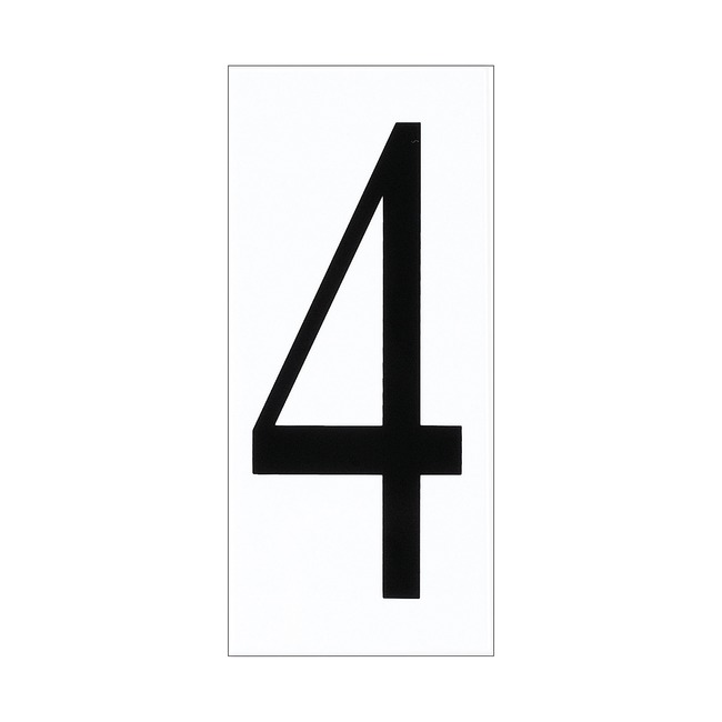 Number 4 Address Tile by Generation Lighting
