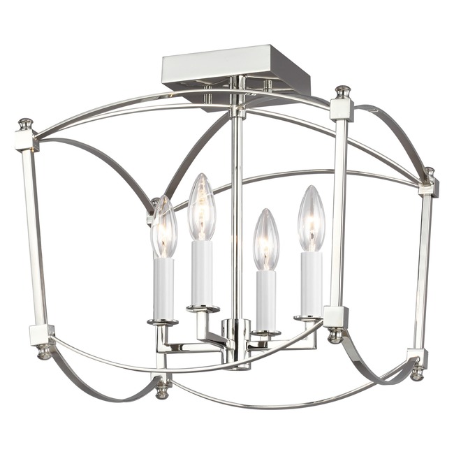 Thayer Semi Flush Ceiling Light by Visual Comfort Studio