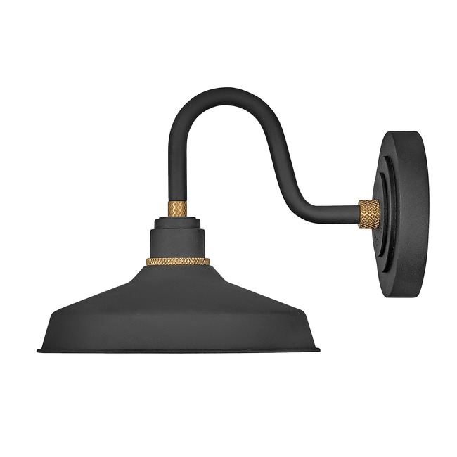 Foundry Outdoor 10in Industrial Shade Hook Arm Wall Light by Hinkley Lighting