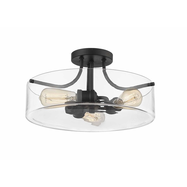 Delaney 3 Light Semi Flush Ceiling Light by Z-Lite