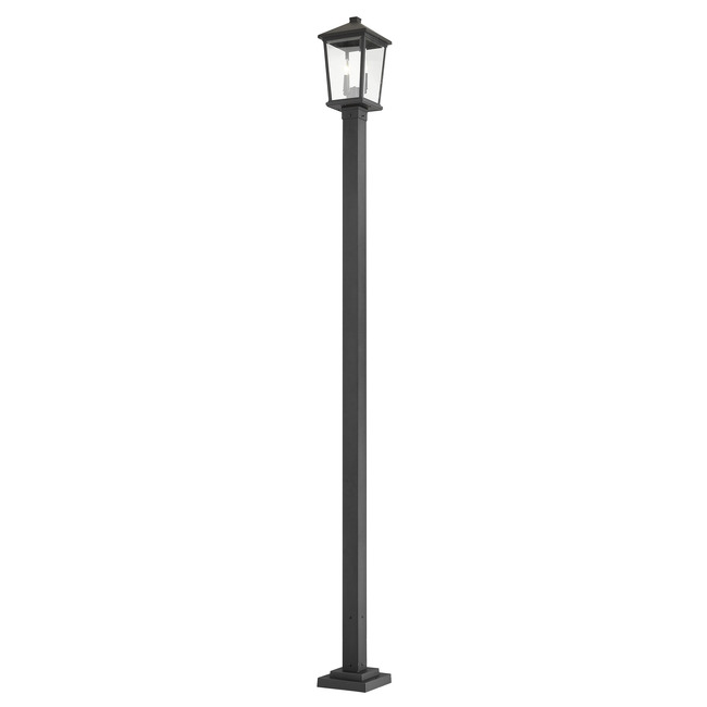 Beacon Outdoor Post Light with Square Post/Stepped Base by Z-Lite