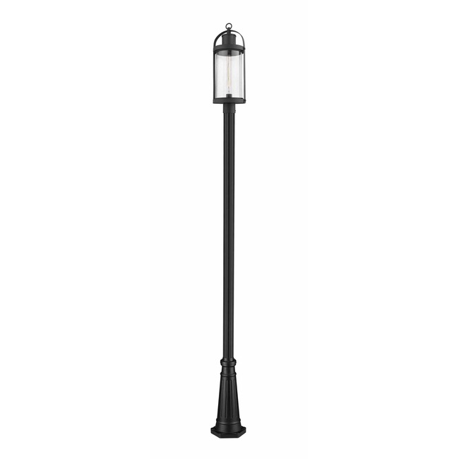 Roundhouse Outdoor Post Light with Round Post/Hexagon Base by Z-Lite