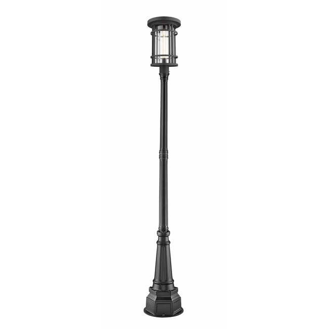 Jordan Black Outdoor Pole Light by Z-Lite