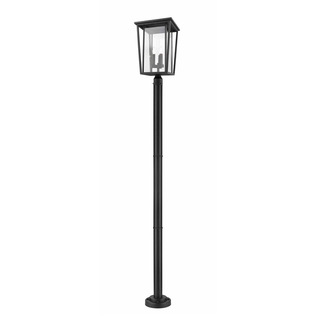 Seoul Outdoor Post Light with Round Post/Stepped Base by Z-Lite