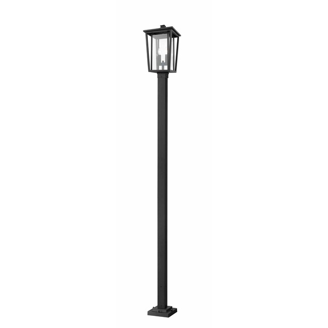 Seoul Outdoor Post Light with Square Post/Stepped Base by Z-Lite