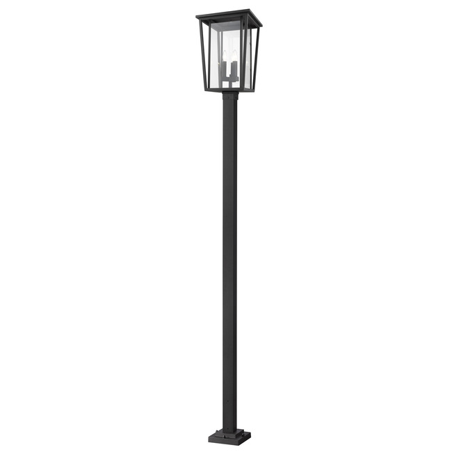 Seoul Outdoor Post Light with Square Post/Stepped Base by Z-Lite