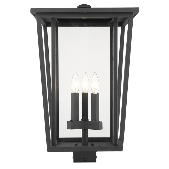 Seoul Outdoor Post Light with Square Fitter by Z-Lite