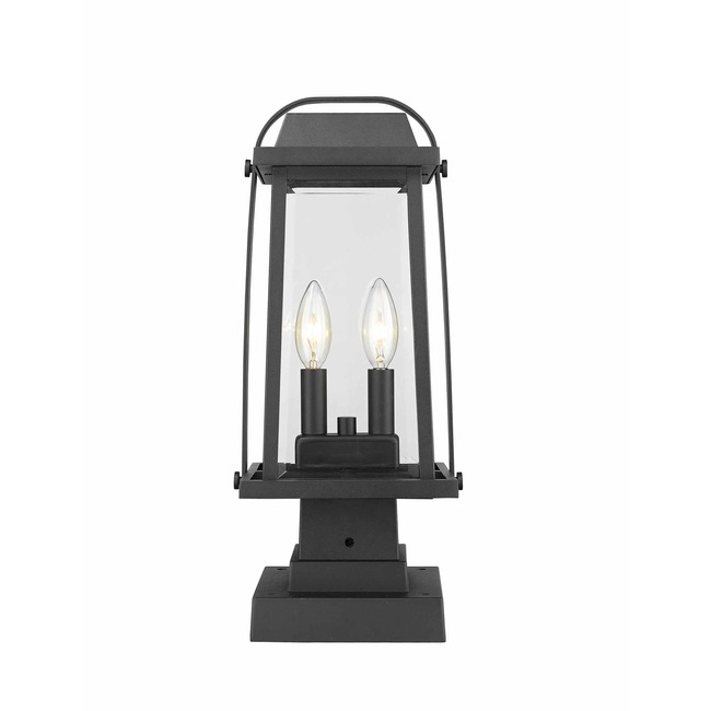 Millworks Outdoor Pier Light with Square Stepped Base by Z-Lite