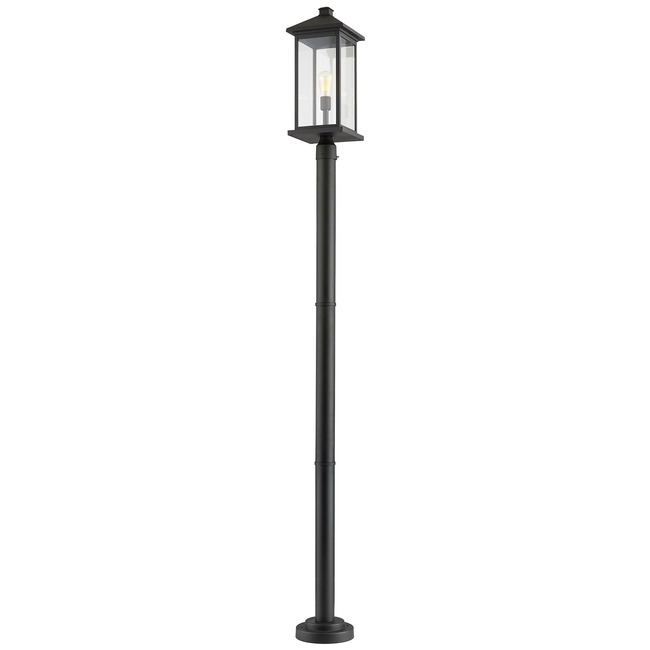 Portland Outdoor Post Light with Round Post/Stepped Base by Z-Lite