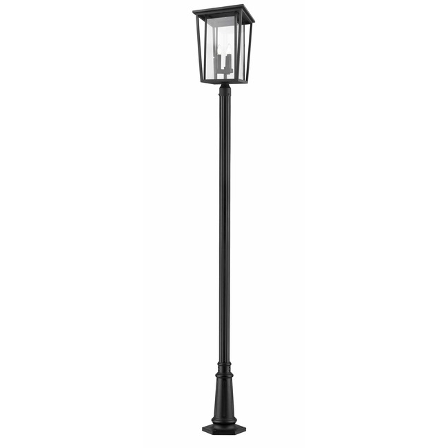 Seoul Outdoor Post Light with Round Post/Tapered Base by Z-Lite