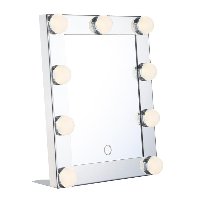 Vintage Hollywood Portable Tabletop Mirror by Eurofase