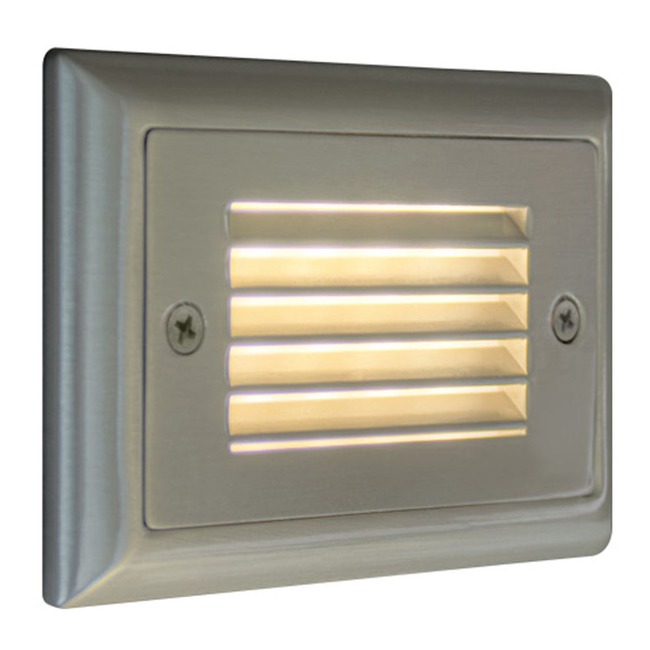 Horizontal Louver Step Light with Amber Diffuser by Bruck