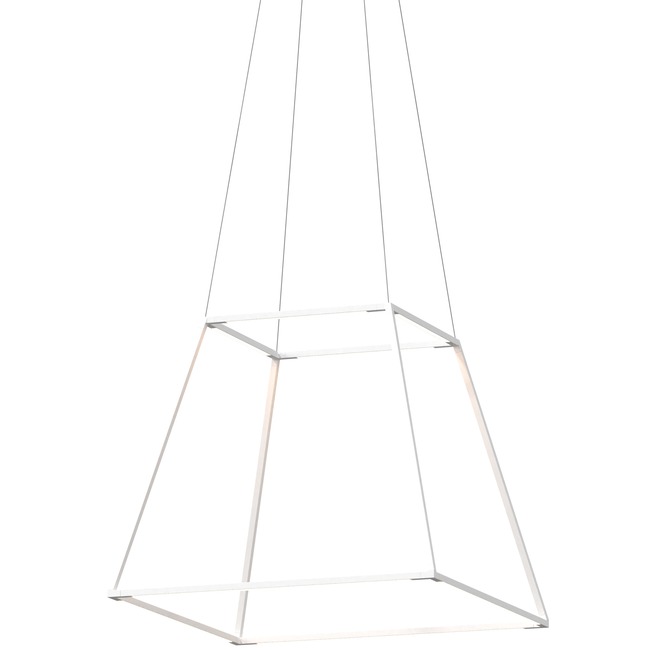 Z-Bar Rise Square Pendant by Koncept Lighting