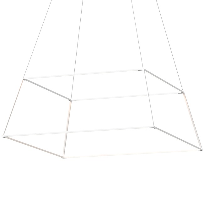 Z-Bar Rise Square Pendant by Koncept Lighting