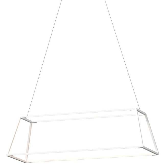Z-Bar Rise Rectangle Pendant by Koncept Lighting