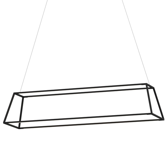 Z-Bar Rise Rectangle Pendant by Koncept Lighting