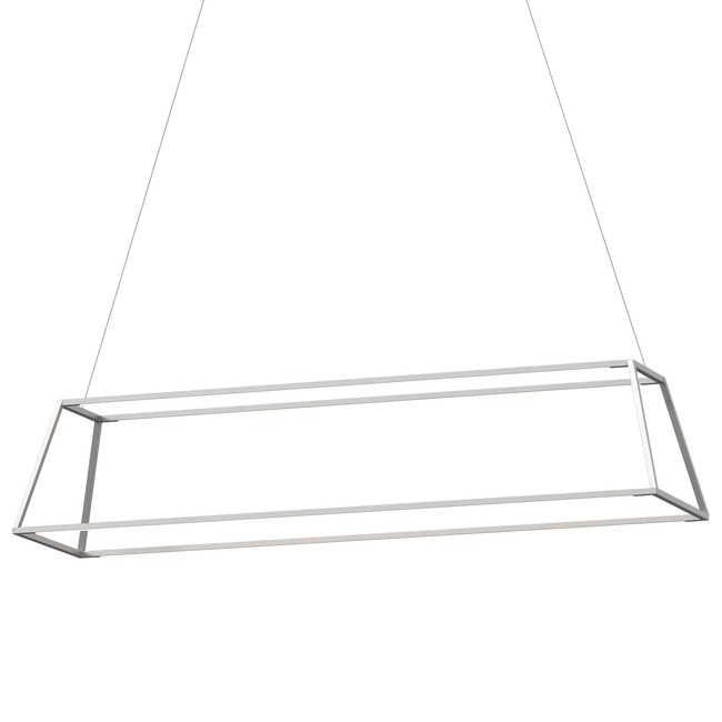 Z-Bar Rise Rectangle Pendant by Koncept Lighting