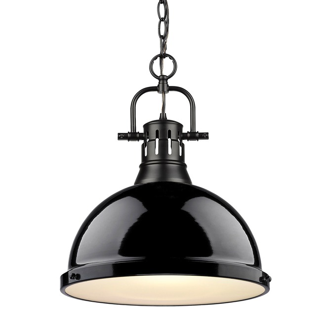 Duncan Chain Pendant with Diffuser by Golden Lighting