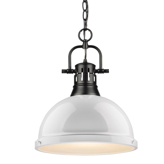 Duncan Chain Pendant with Diffuser by Golden Lighting