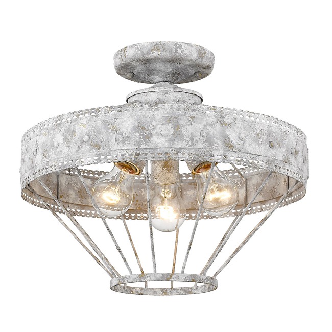 Ferris Semi-Flush Ceiling Light by Golden Lighting