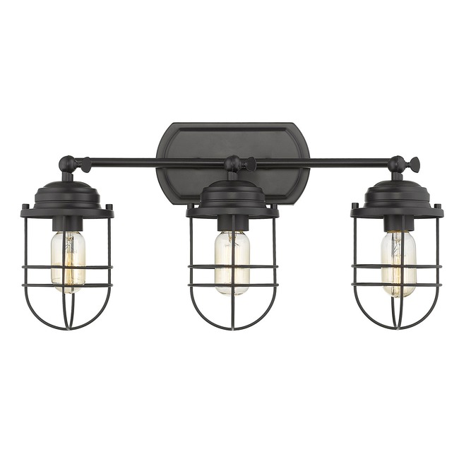 Seaport Bathroom Vanity / Ceiling Light by Golden Lighting