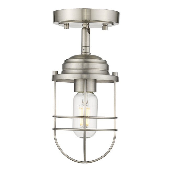 Seaport Semi Flush Ceiling Light by Golden Lighting