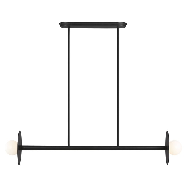 Nodes 2 Light Linear Chandelier by Visual Comfort Studio