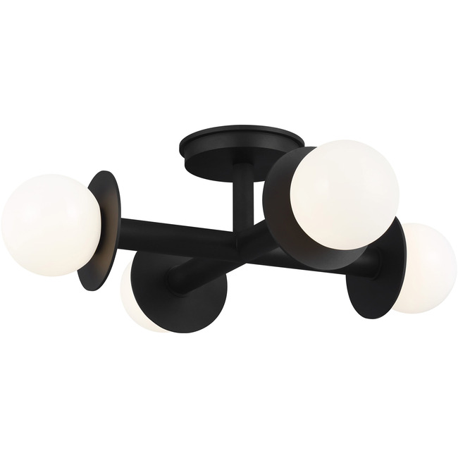 Nodes Semi Flush Ceiling Light by Visual Comfort Studio