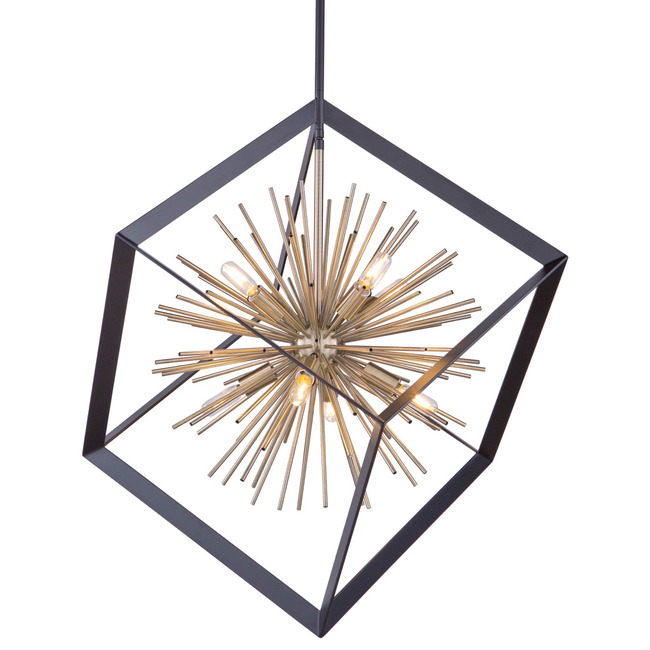 Sunburst Frame Chandelier by Artcraft