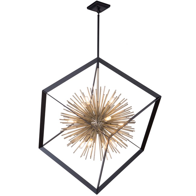 Sunburst Frame Chandelier by Artcraft