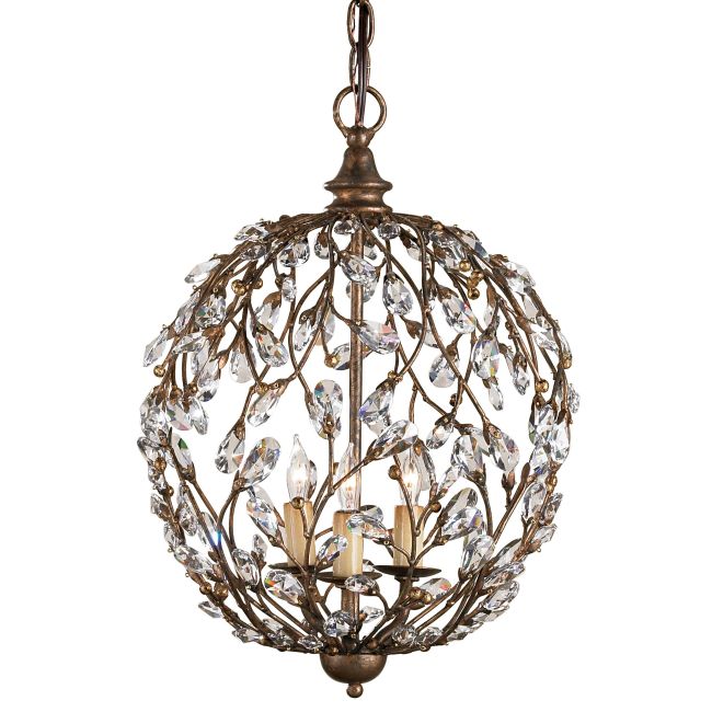 Crystal Bud Sphere Chandelier by Currey and Company