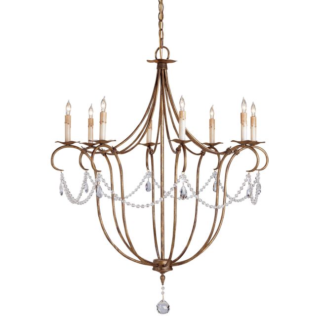 Crystal Lights Chandelier by Currey and Company