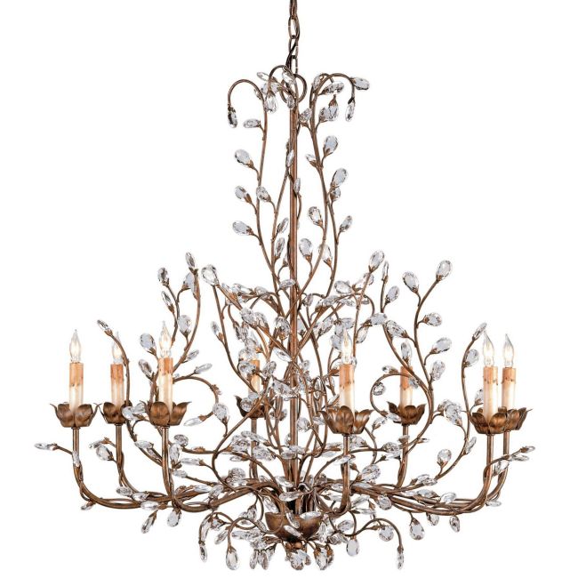 Crystal Bud Chandelier by Currey and Company