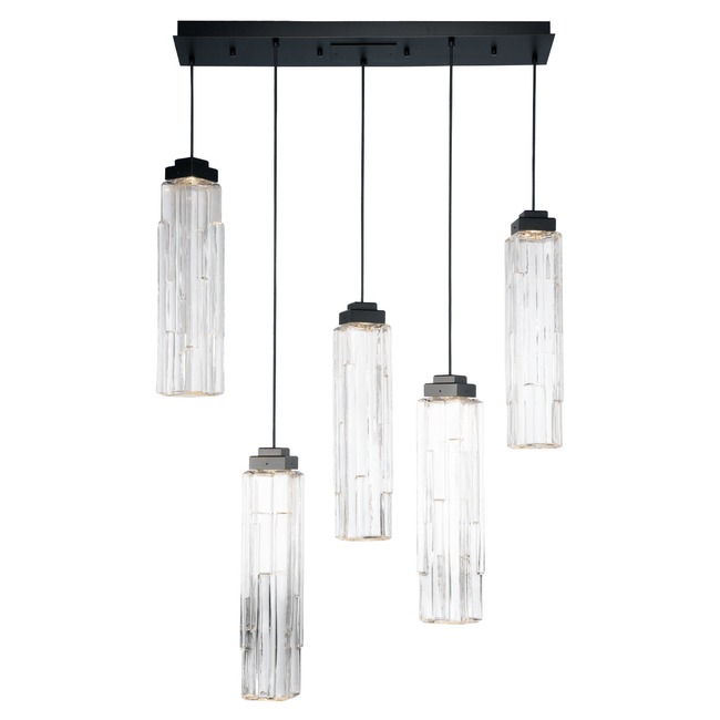 Ledgestone Linear Multi Light Pendant by Hammerton Studio