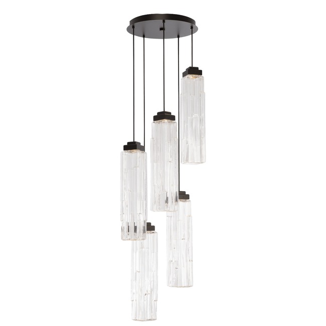 Ledgestone Round Multi Light Pendant by Hammerton Studio
