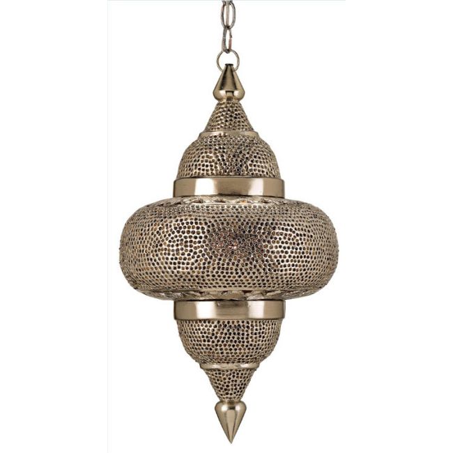 Tangiers Pendant Nickel by Currey and Company