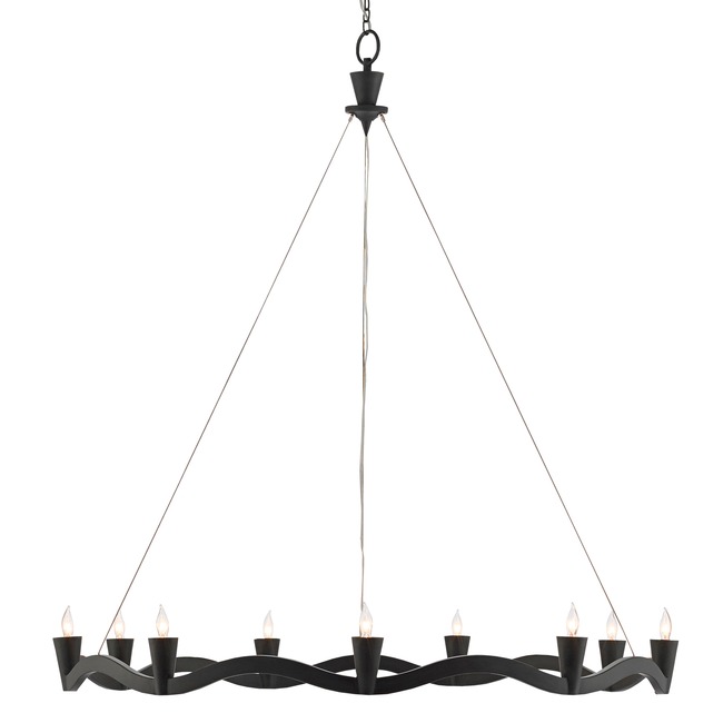Serpentina Chandelier by Currey and Company