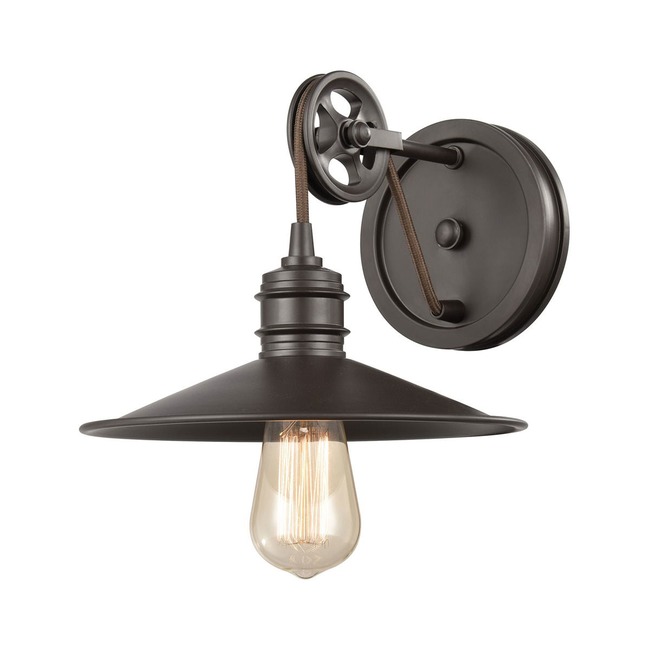 Spindle Wheel Wall Sconce by Elk Home