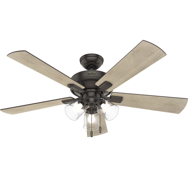 Crestfield Ceiling Fan with Light by Hunter Fan