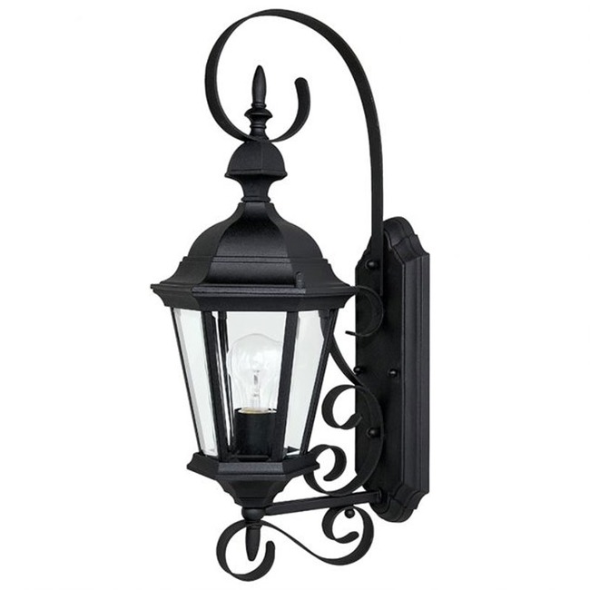 Carriage House Outdoor Wall Sconce With Top Scroll by Capital Lighting