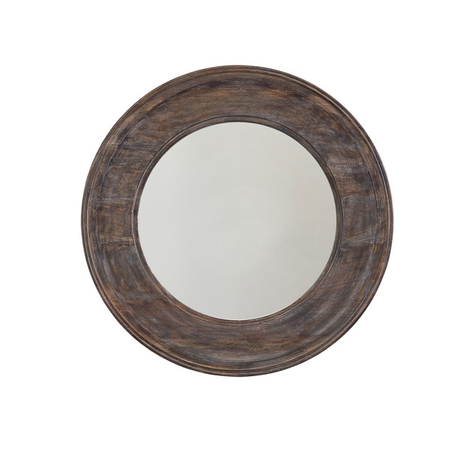 Black Wash Wood Mirror by Capital Lighting